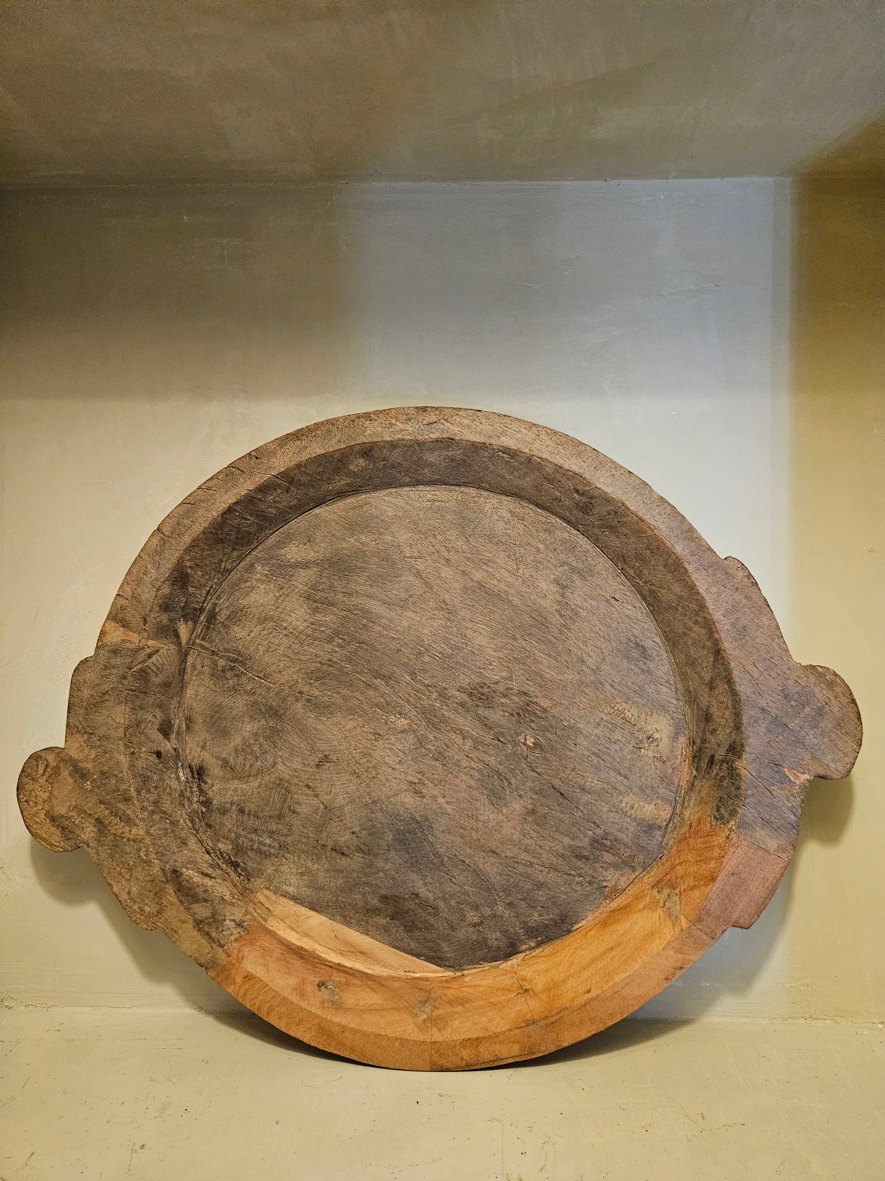 Landelijke houten schaal