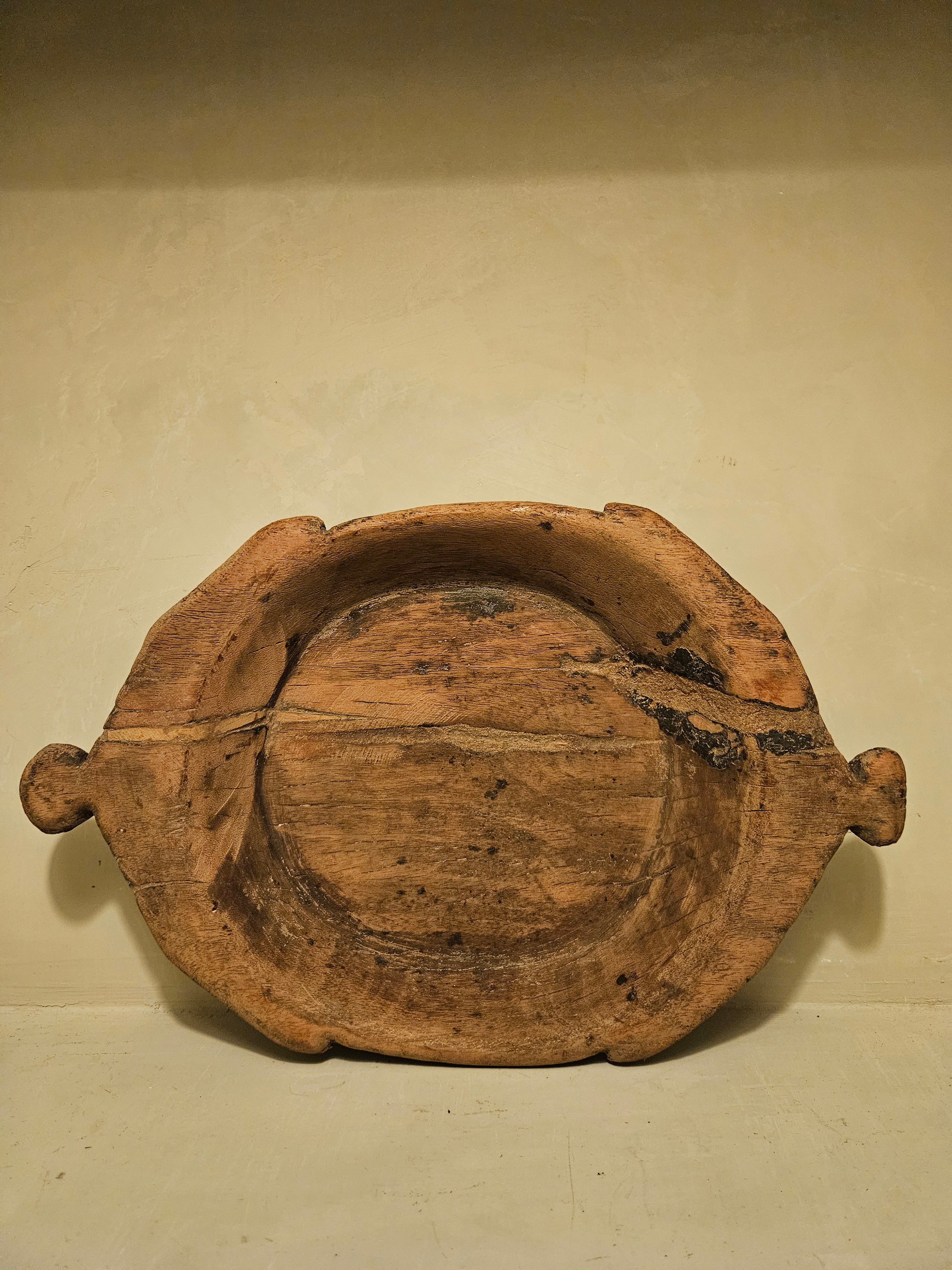 kleine houten chapatischaal