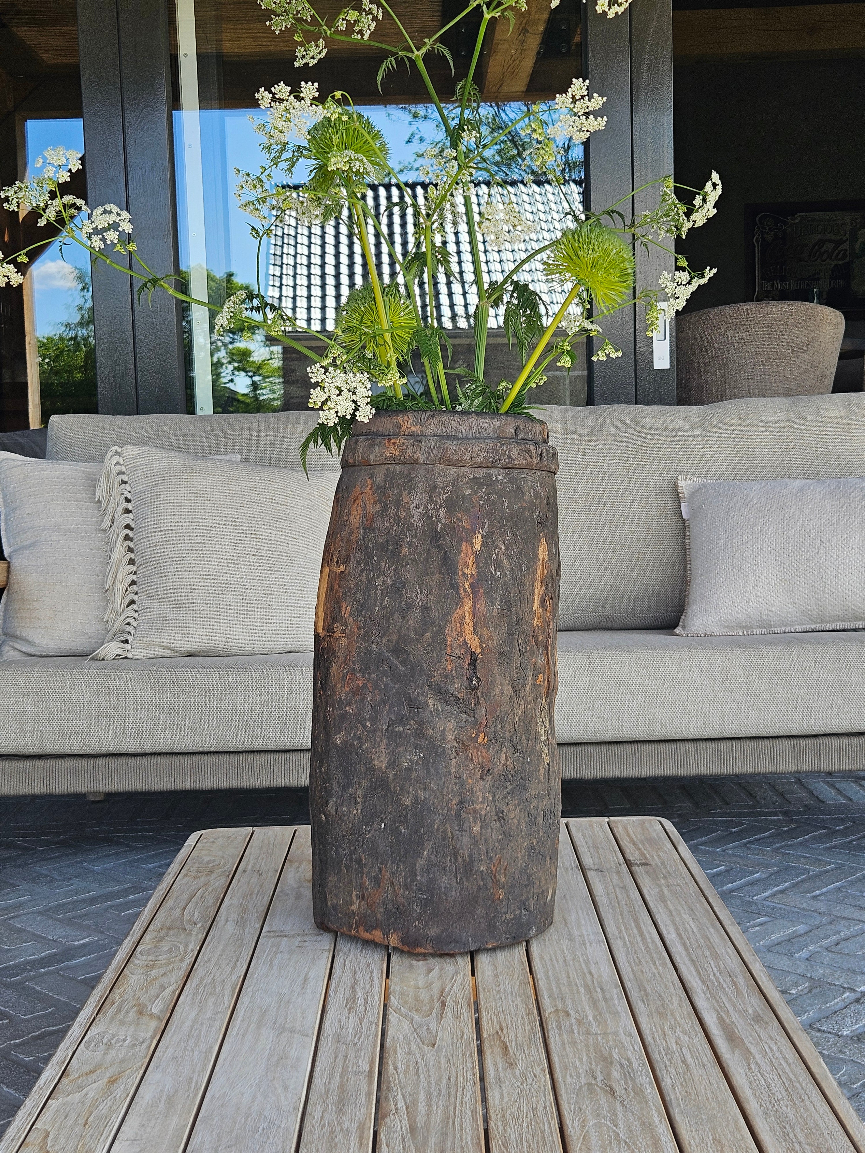 XL Houten pot