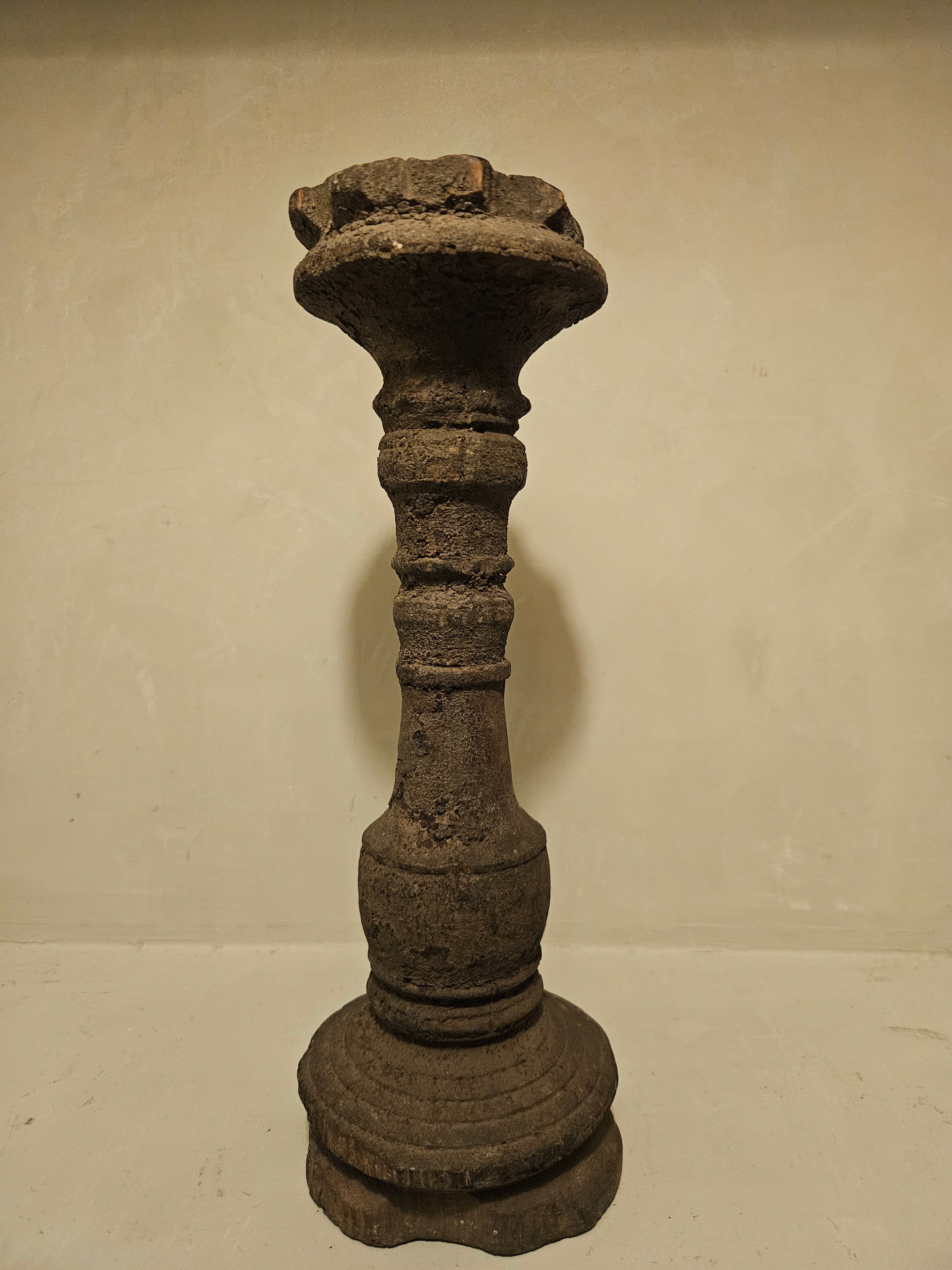 landelijke kandelaar hout