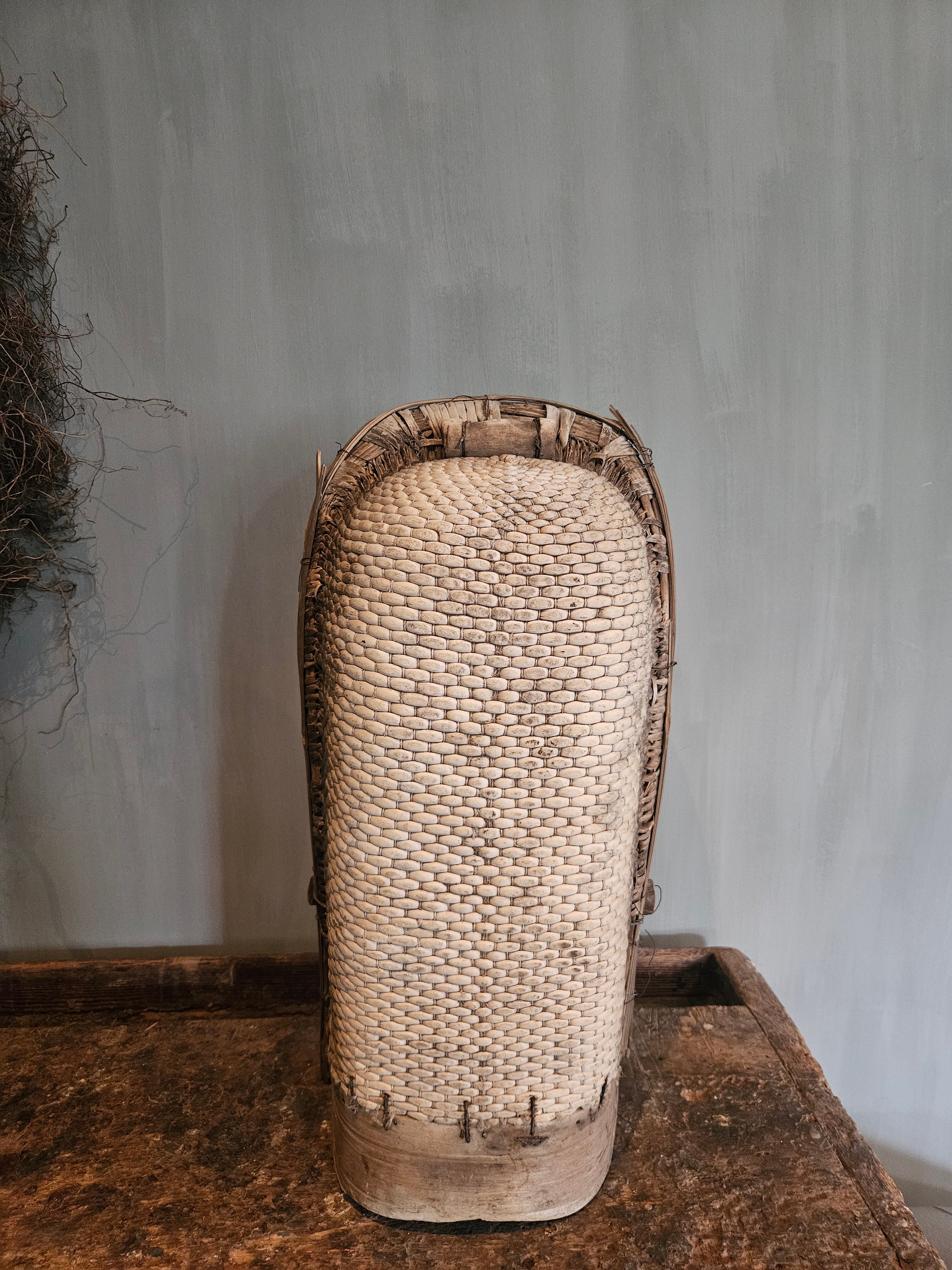 Decoratieve Chinese rijstschep met verweerde uitstraling