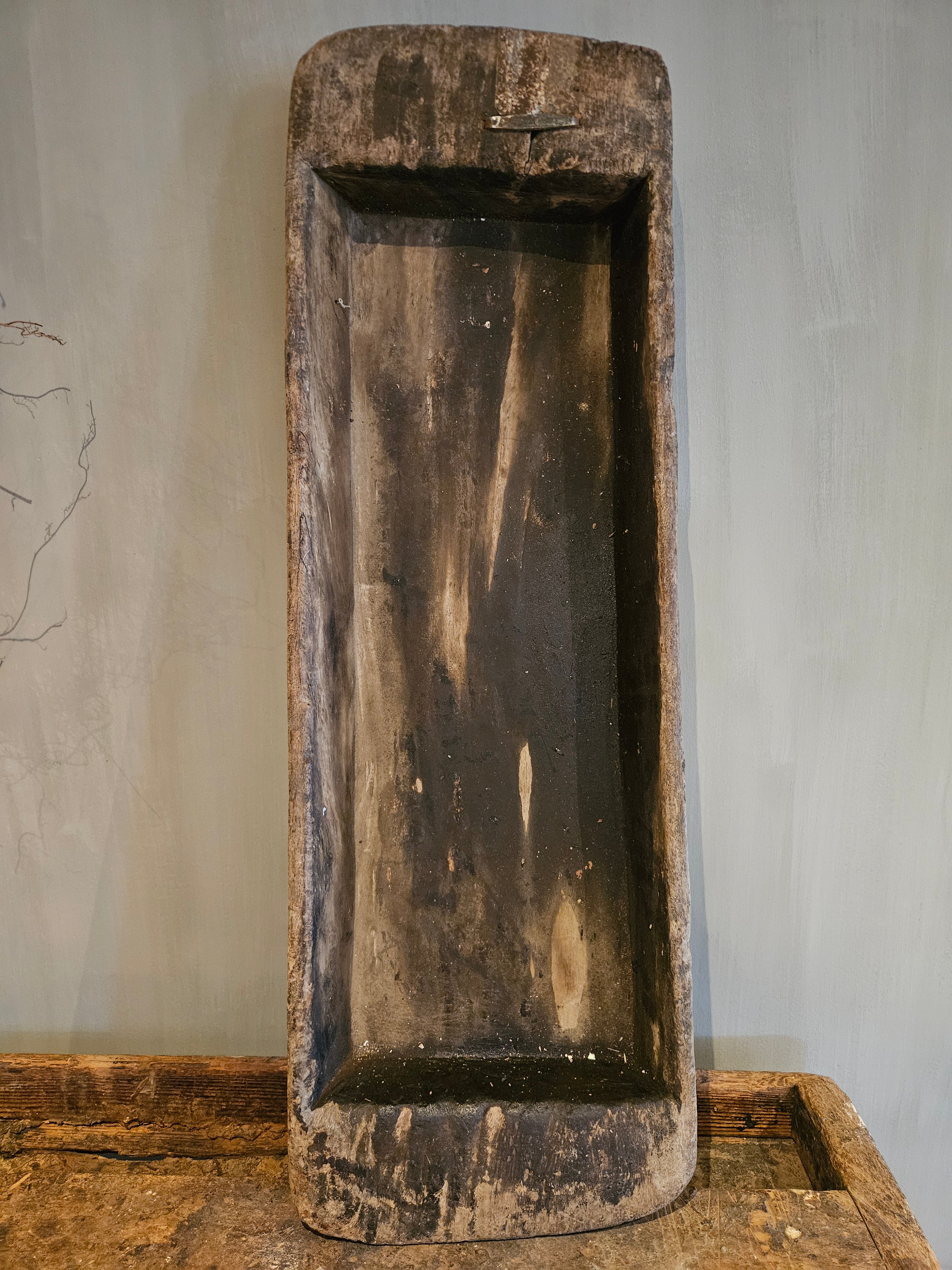 Rustiek houten trog