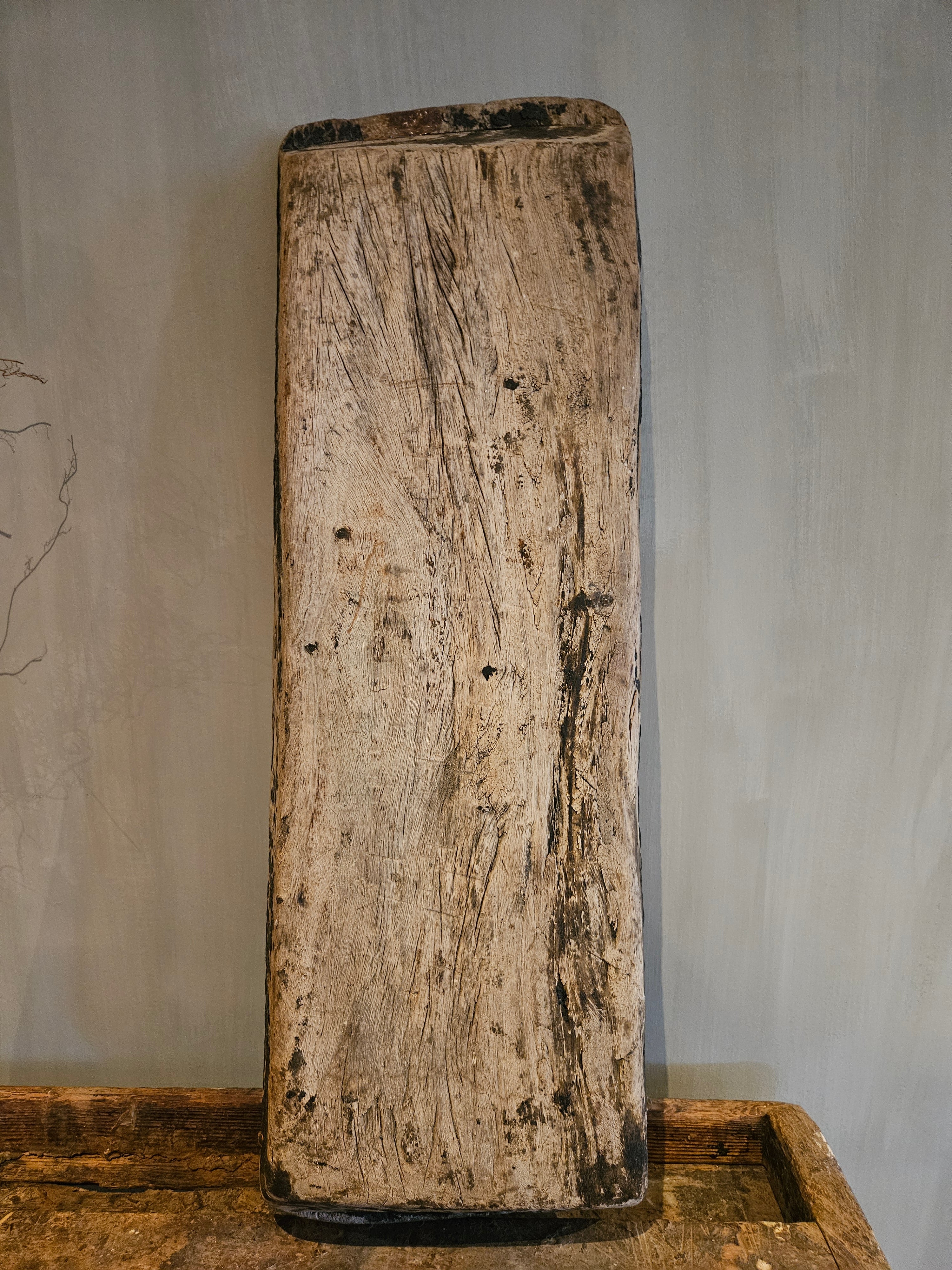 Houten trog voor landelijk interieur