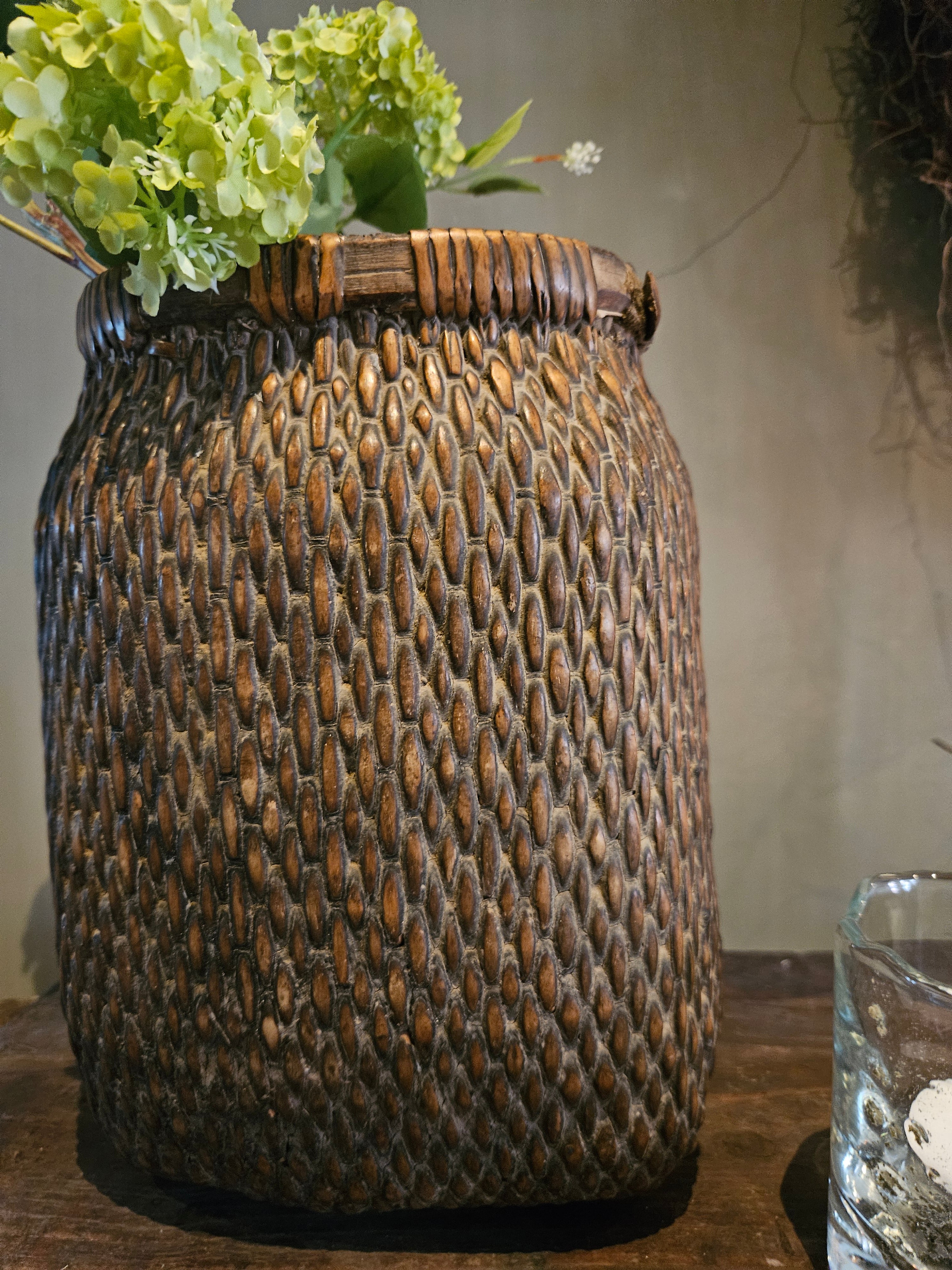 Rattan mand