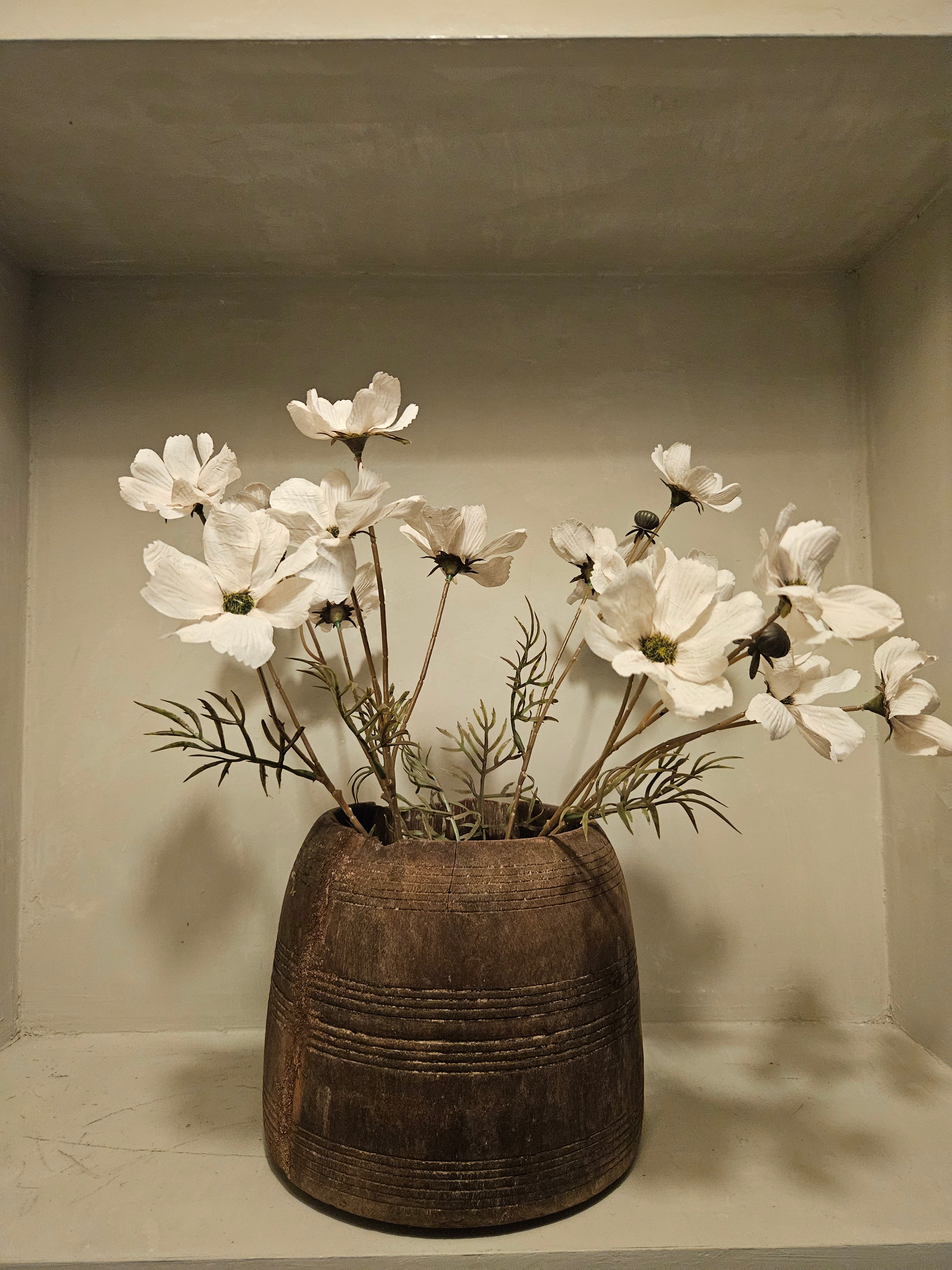 Oud houten pot