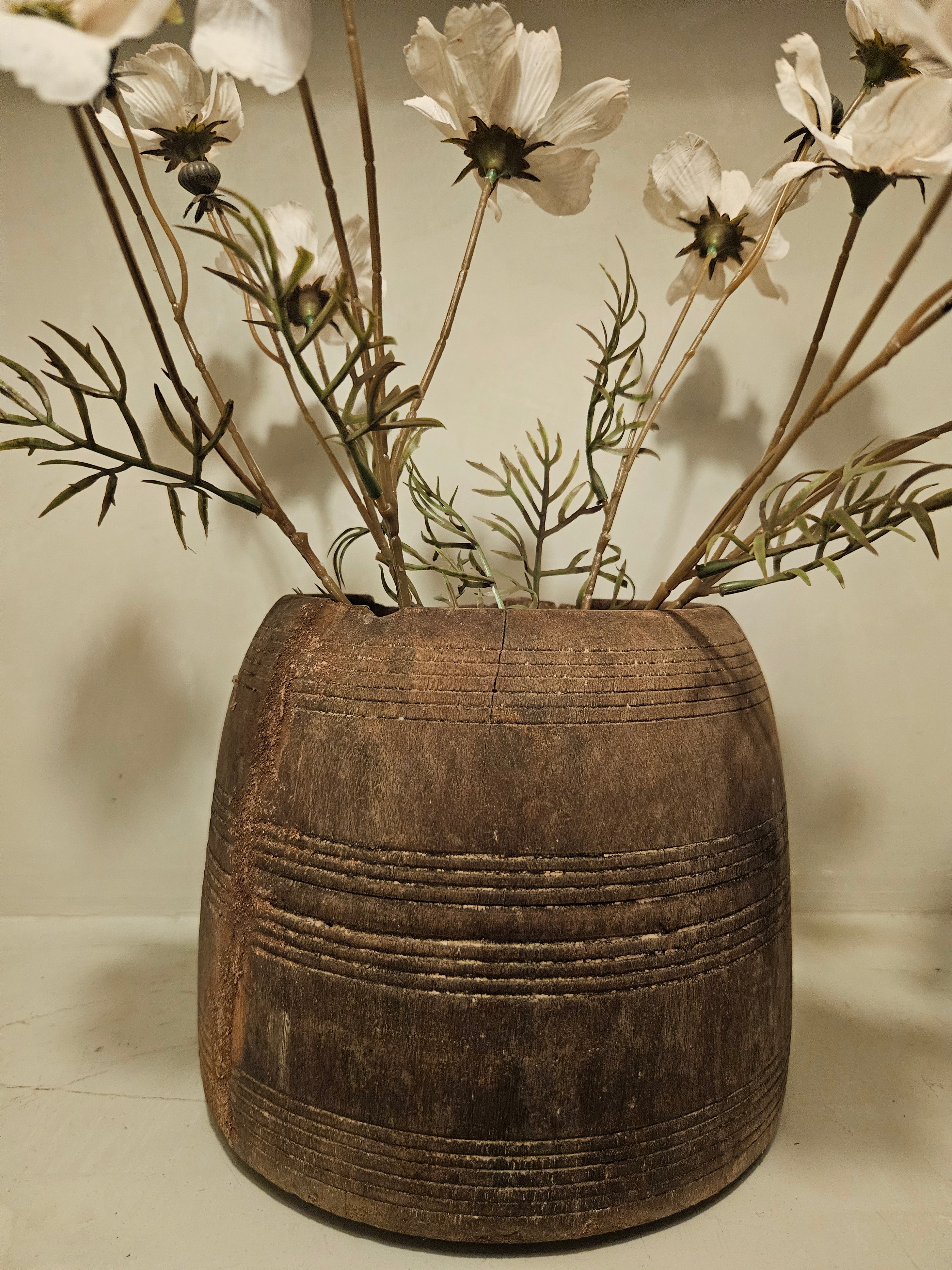 Landelijk houten pot