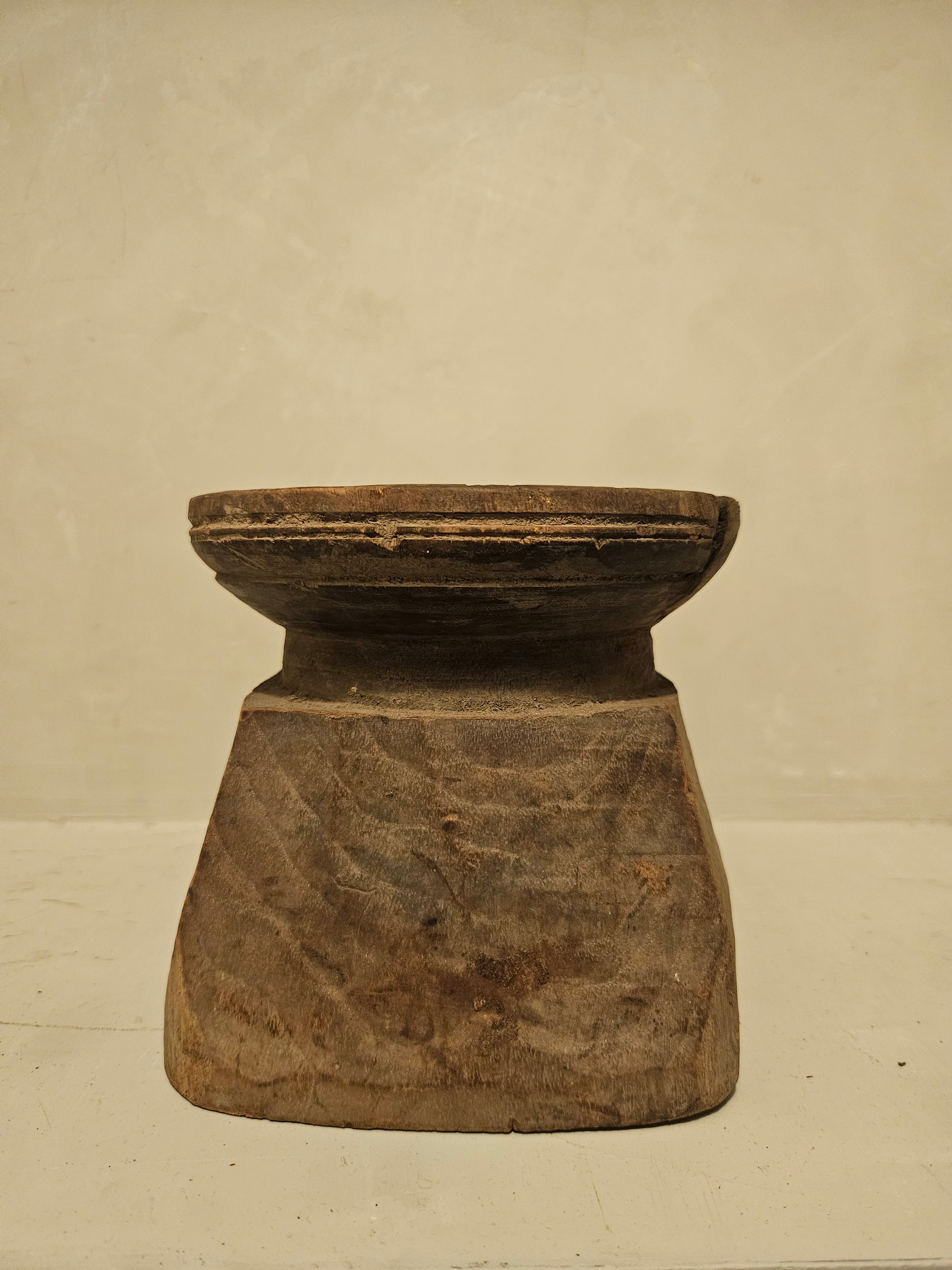 Landelijk houten kandelaar