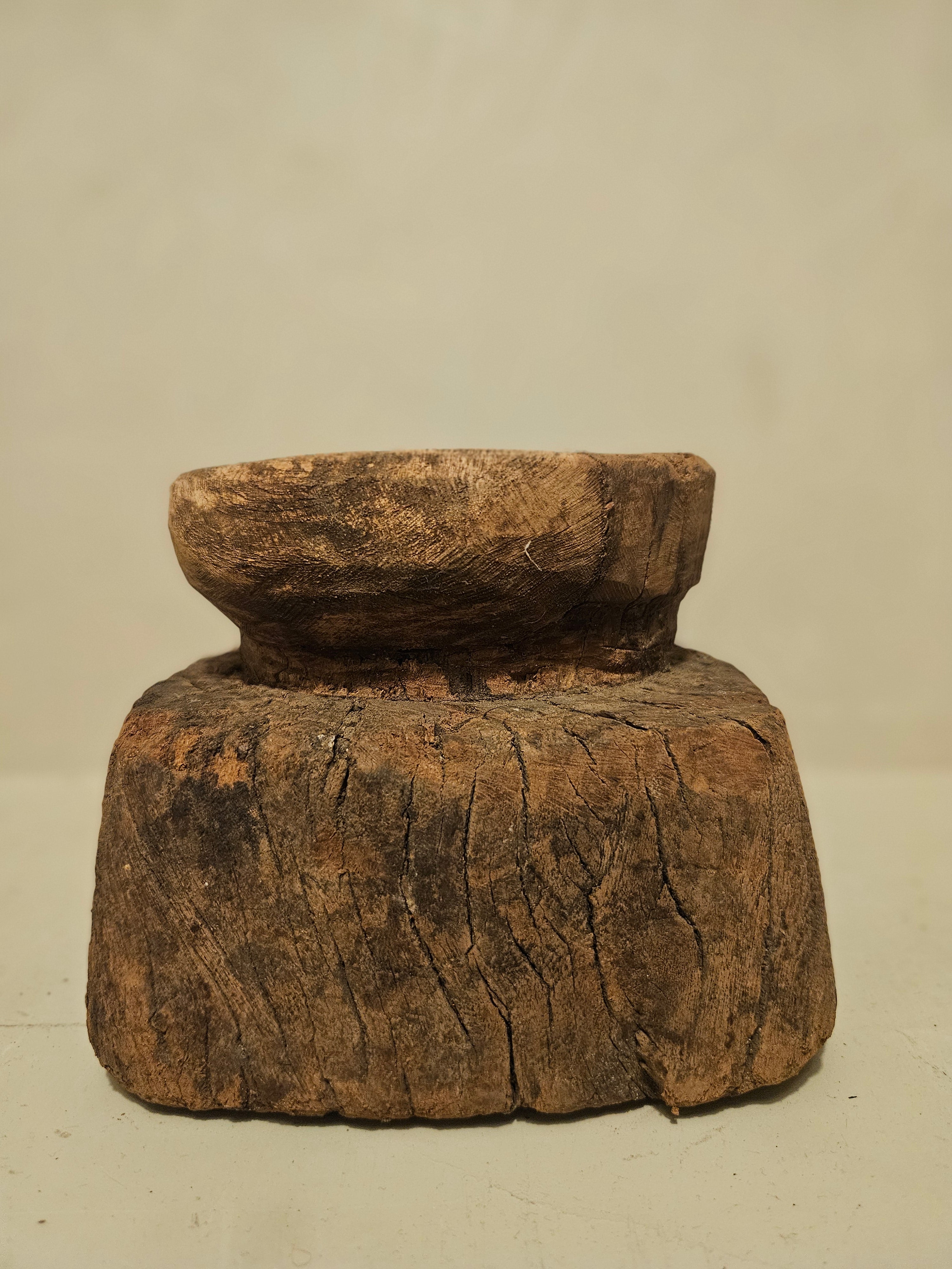 Kandelaar oud hout