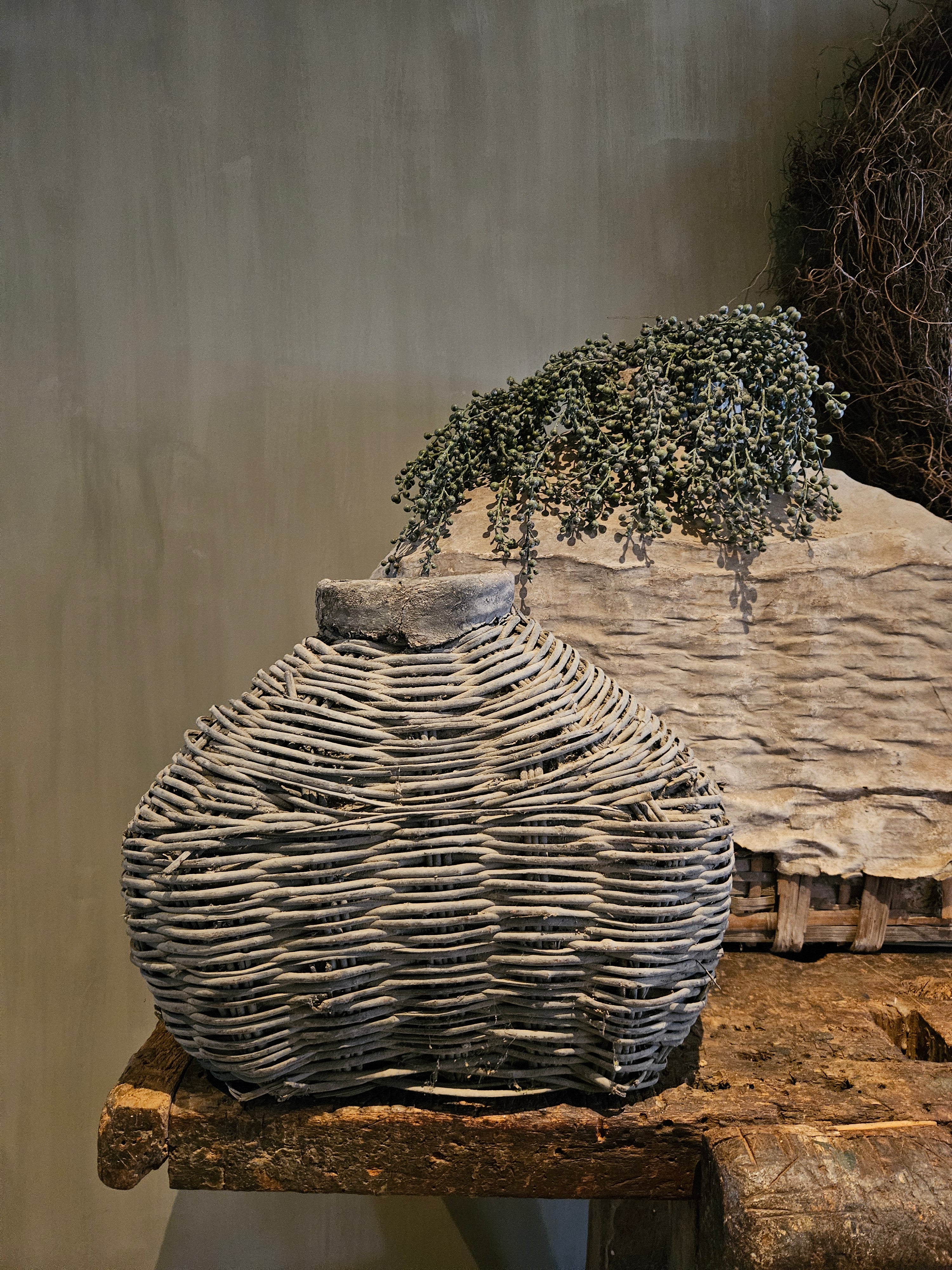 Authentieke mand decoratie