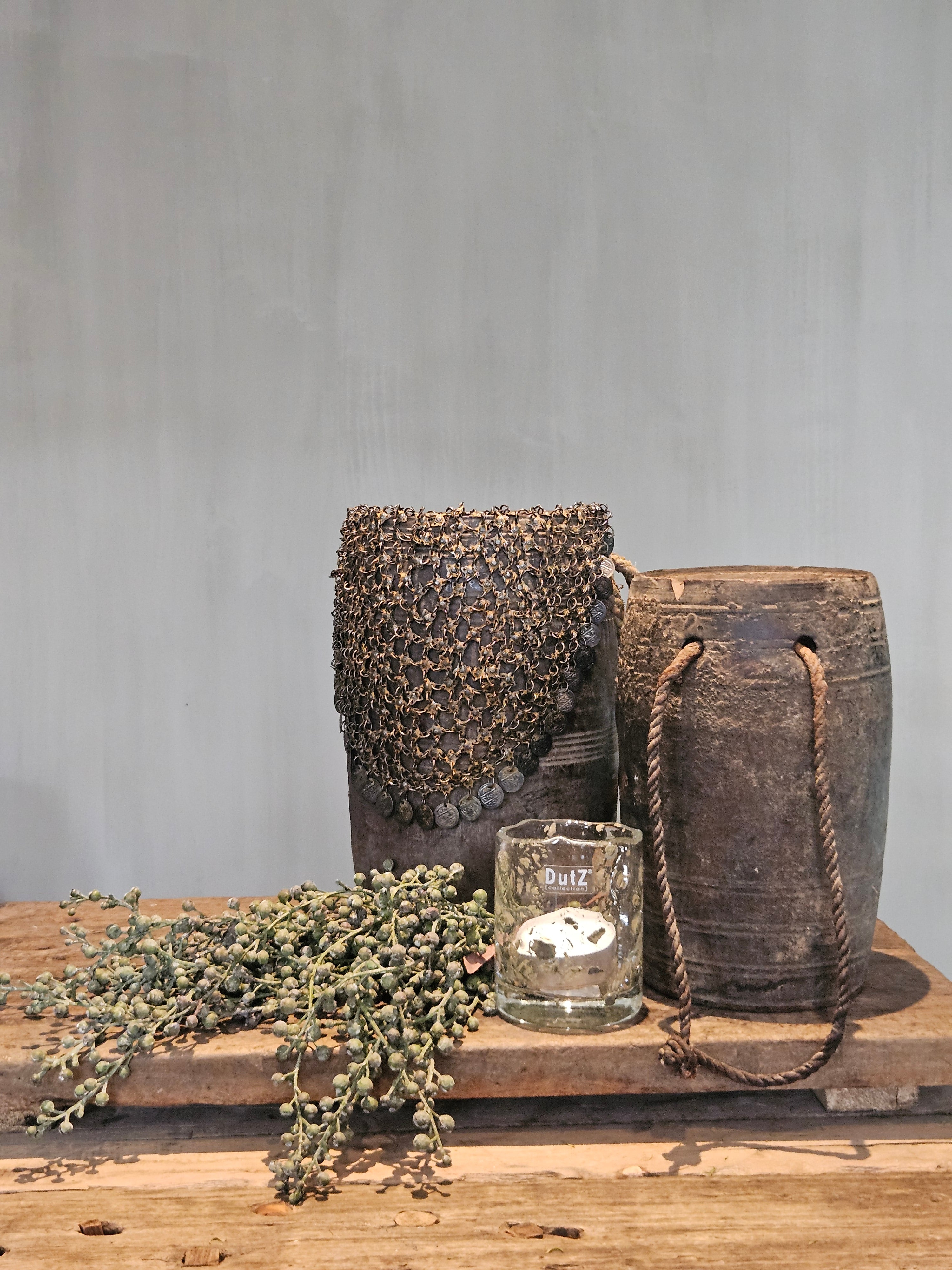 Authentieke Nepalese pot met ketting