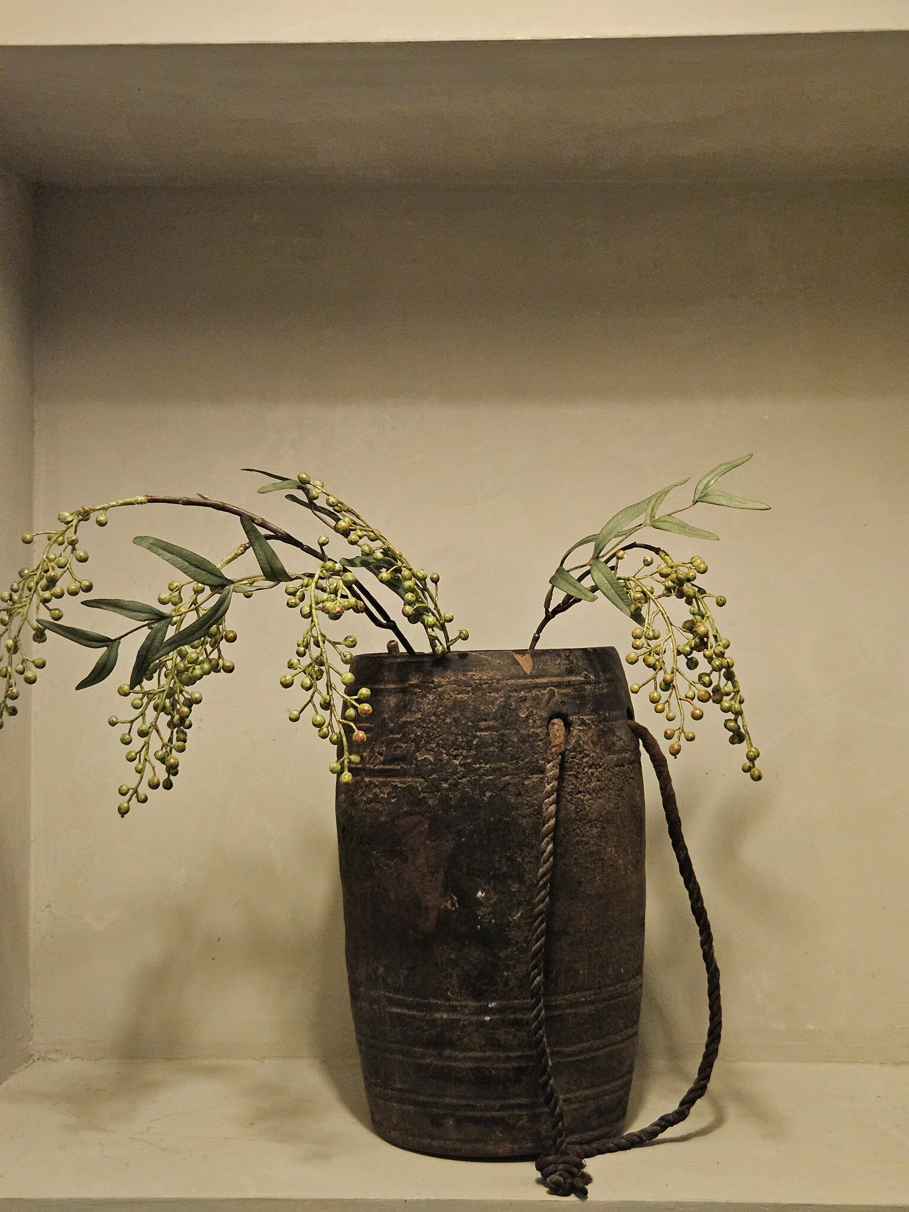 Authentiek houten pot