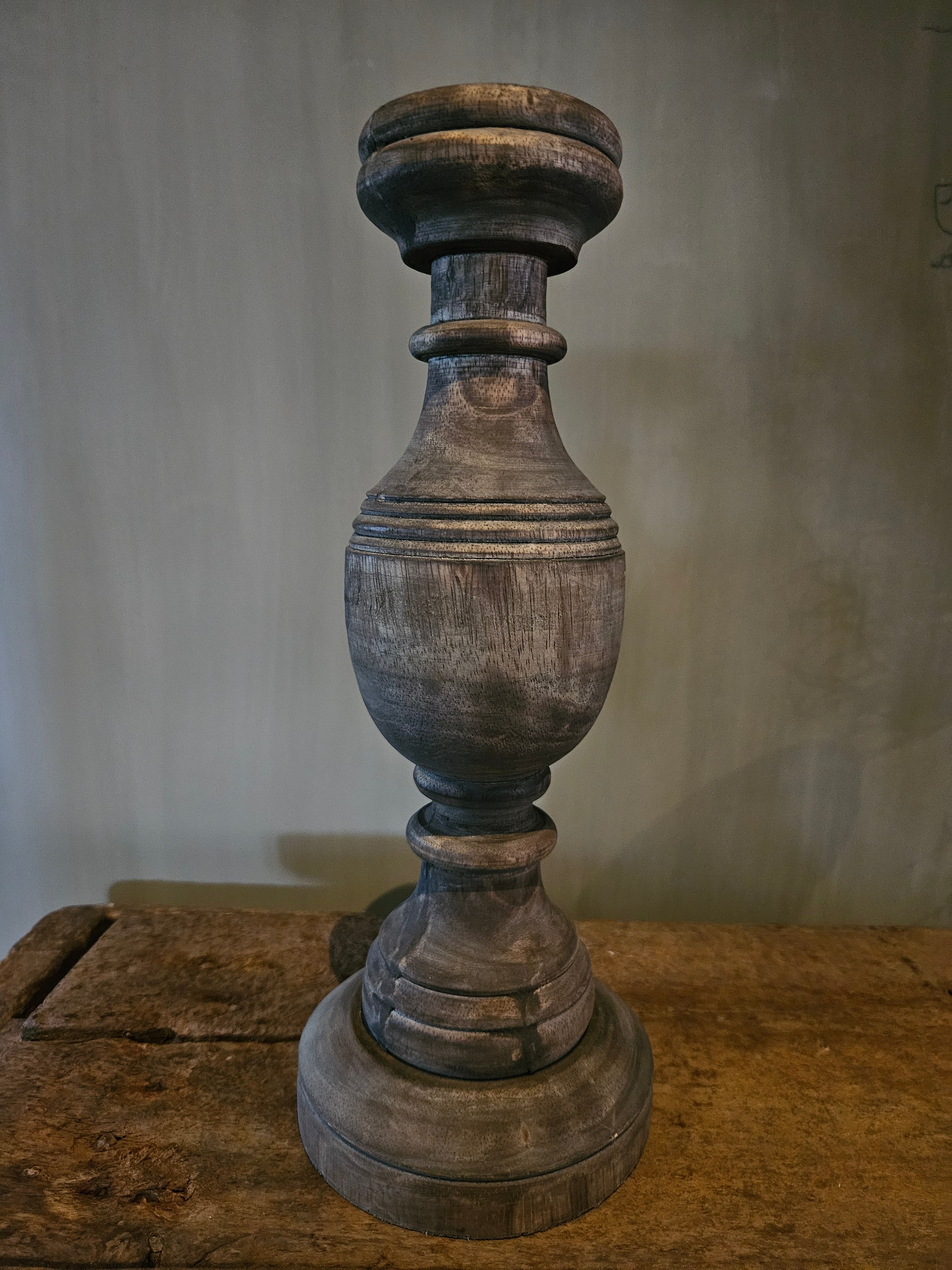 Kandelaar hout 38 cm