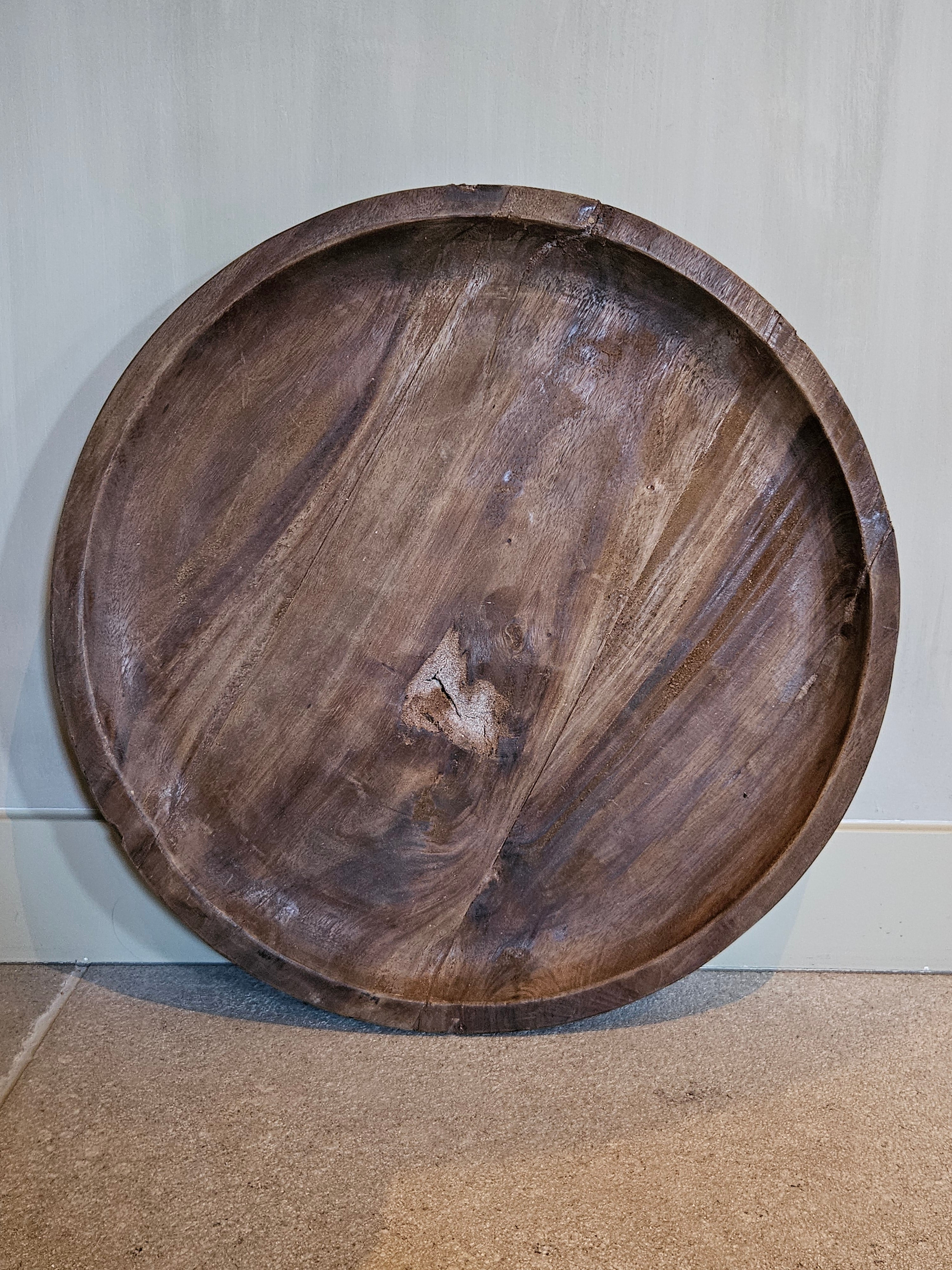 Rond houten schaal