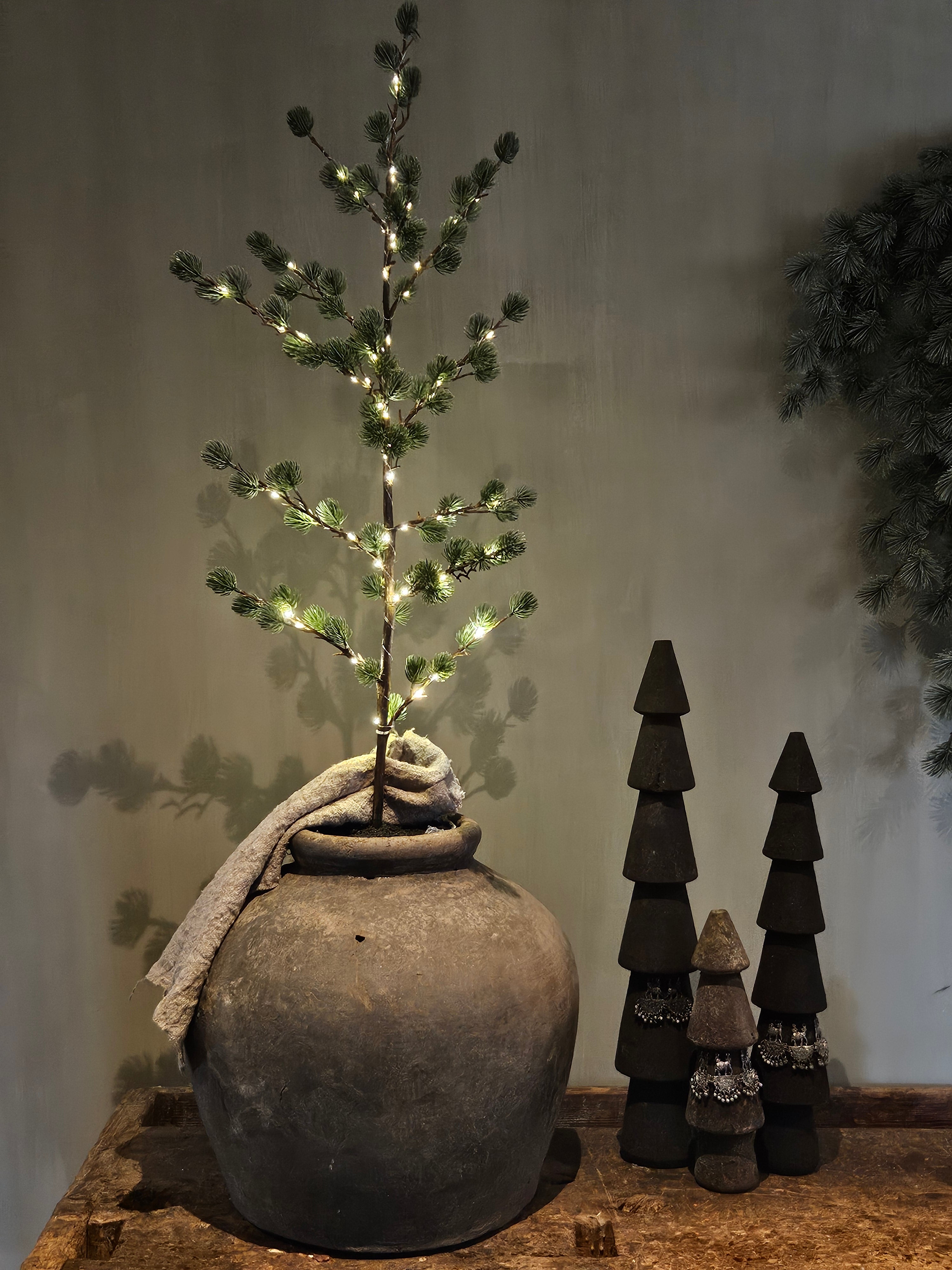Verlichte larixboom 100 cm
