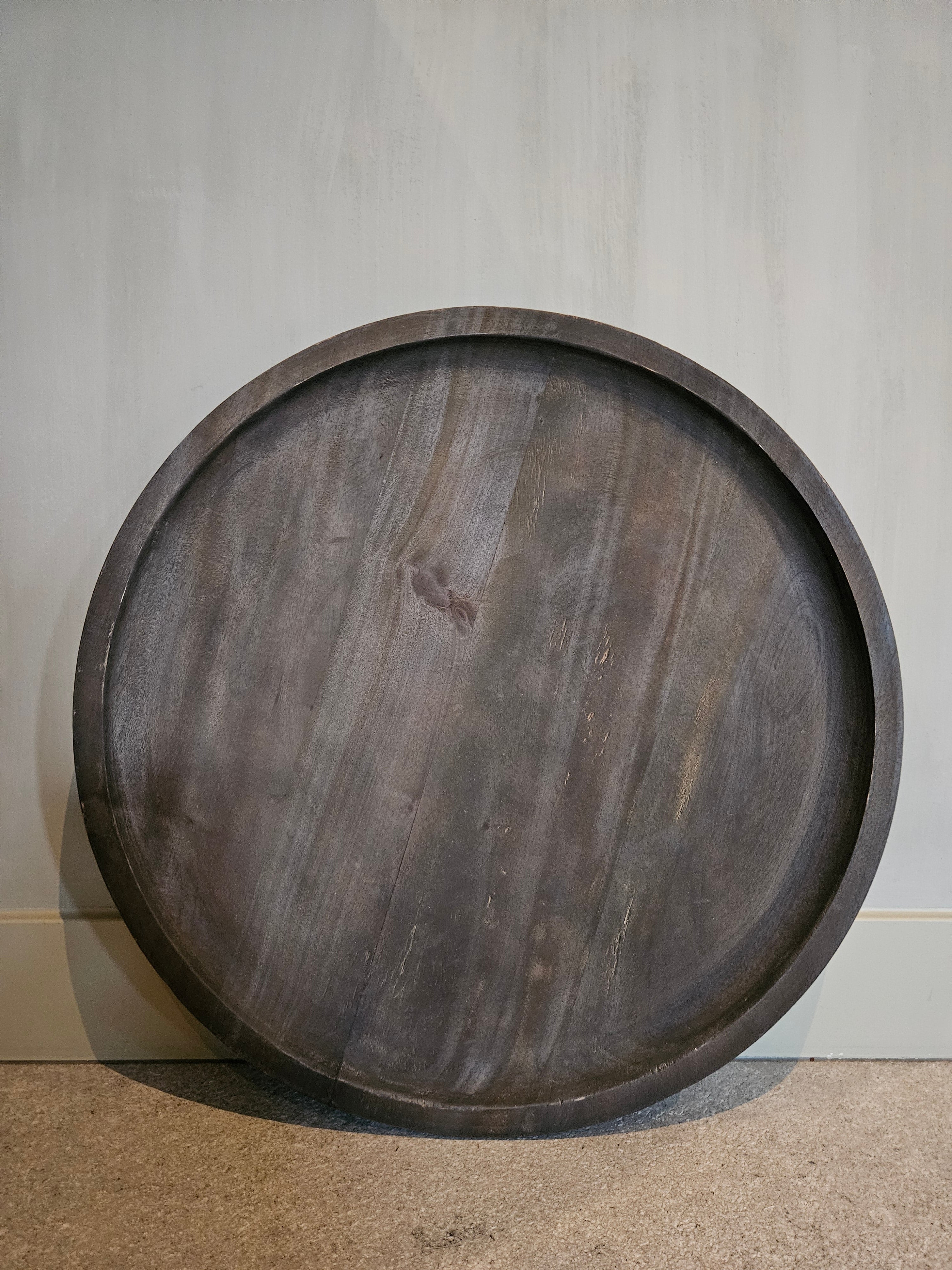 Houten schaal donker hout