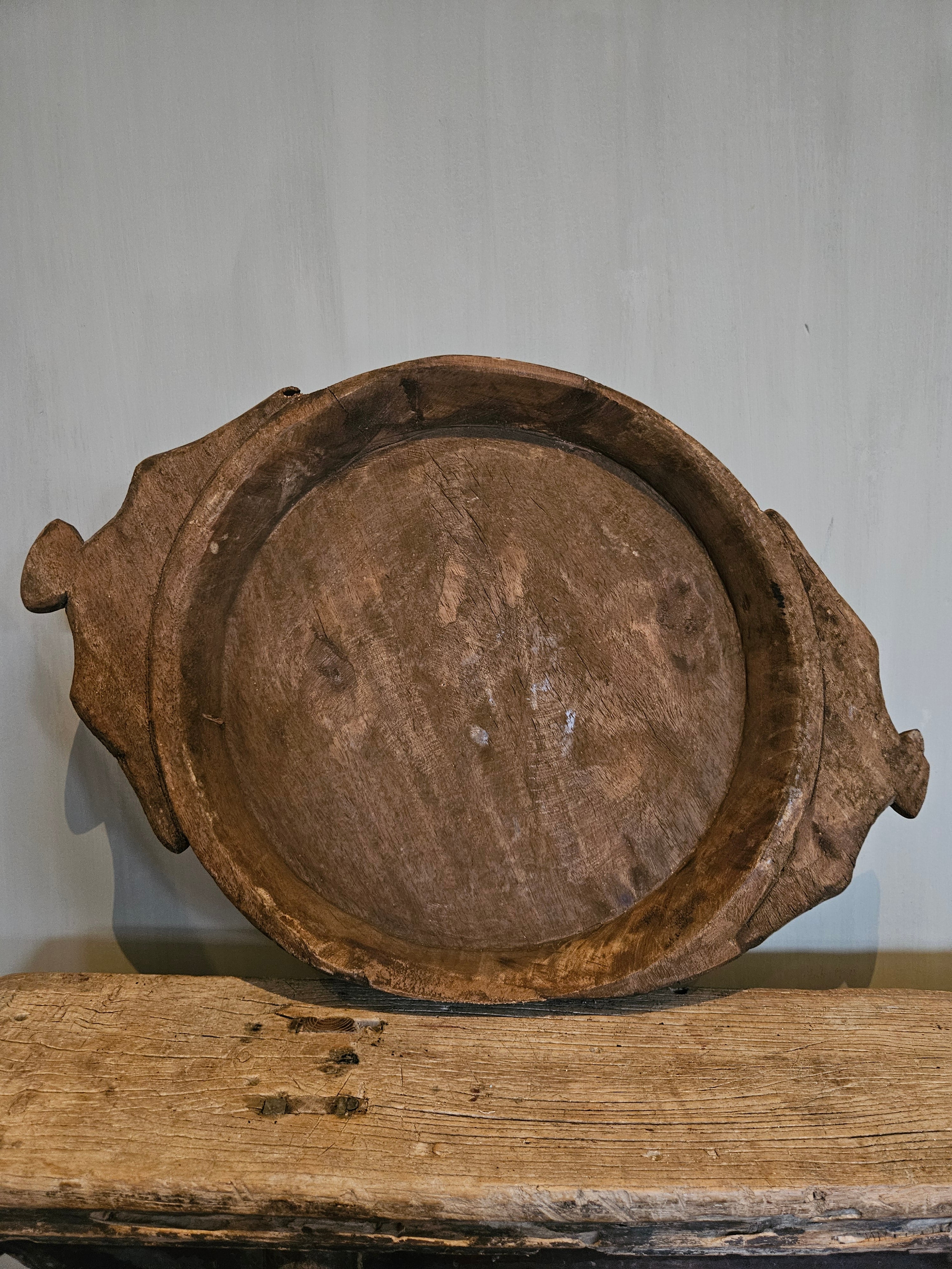 Oude chapati schaal