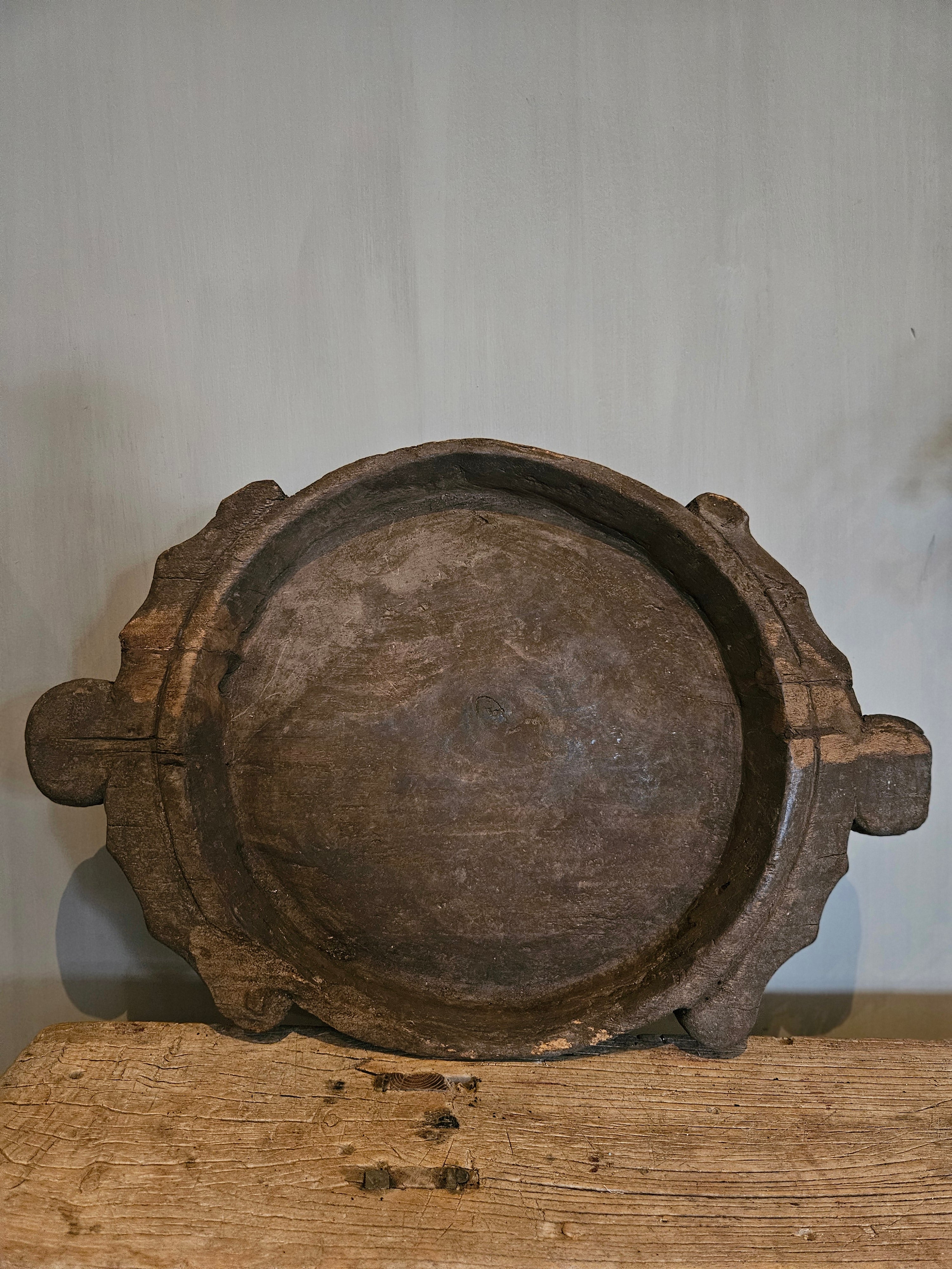 Rustiek houten schaal 36 cm