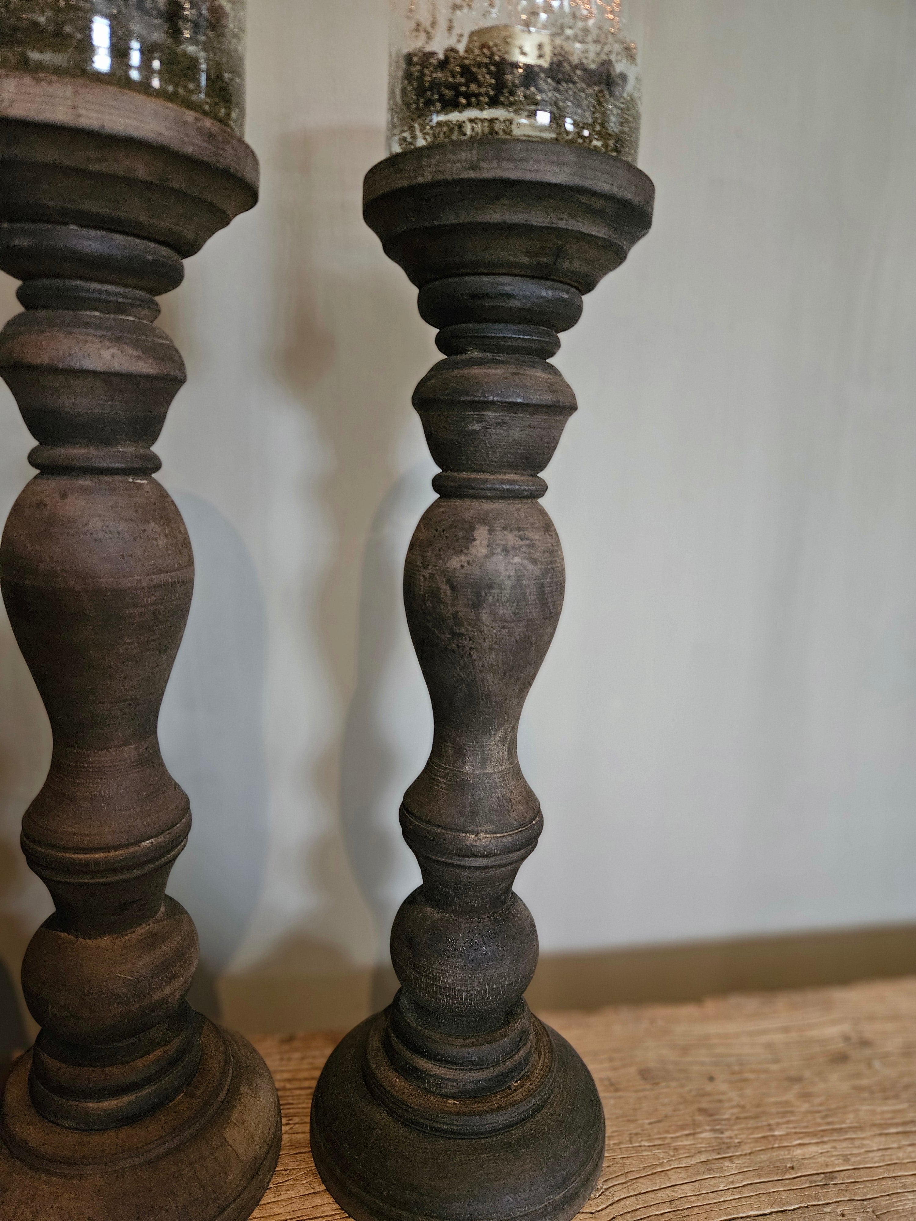 houten kandelaar 40 cm