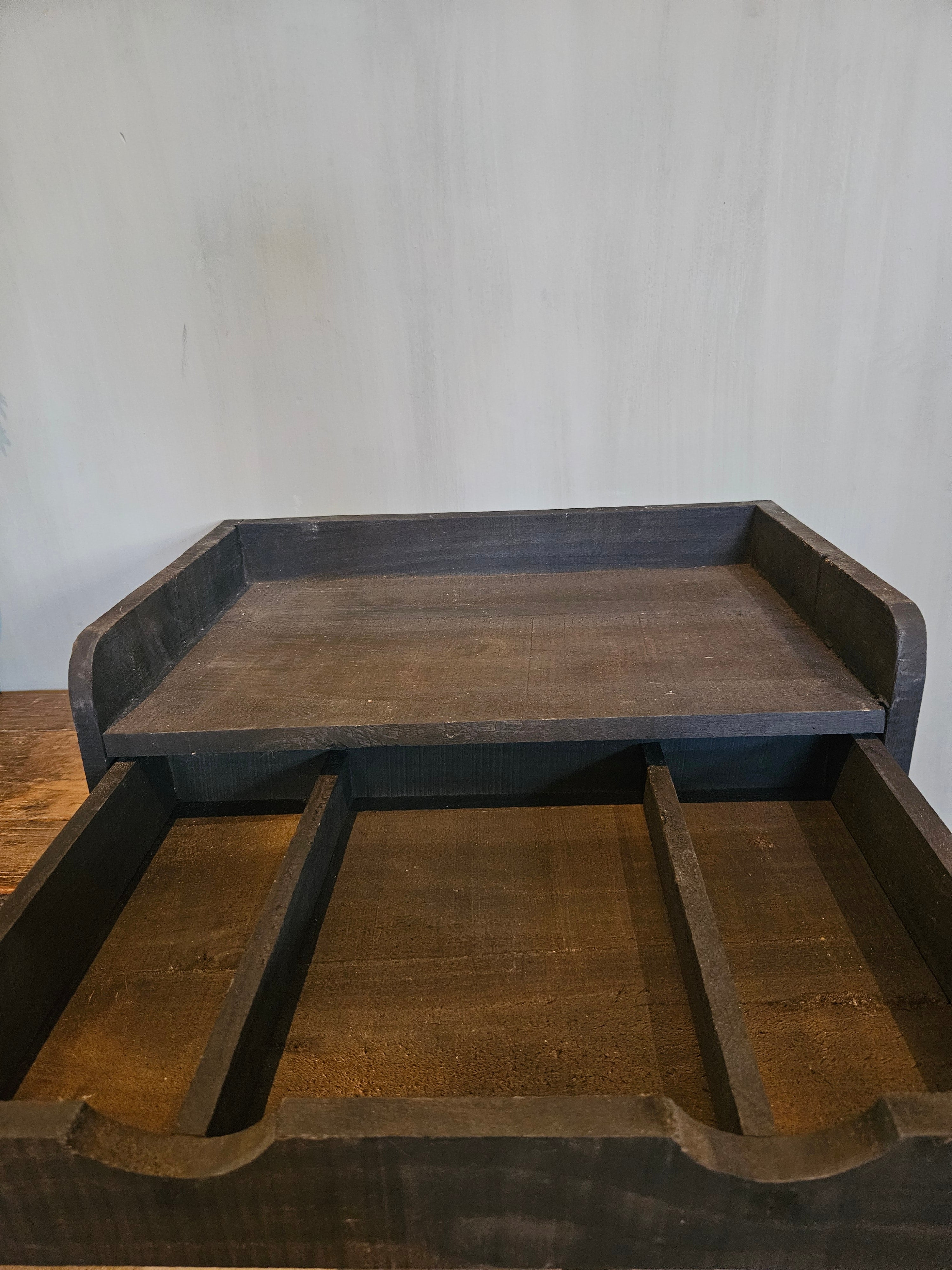 ladekastje vergrijsd hout