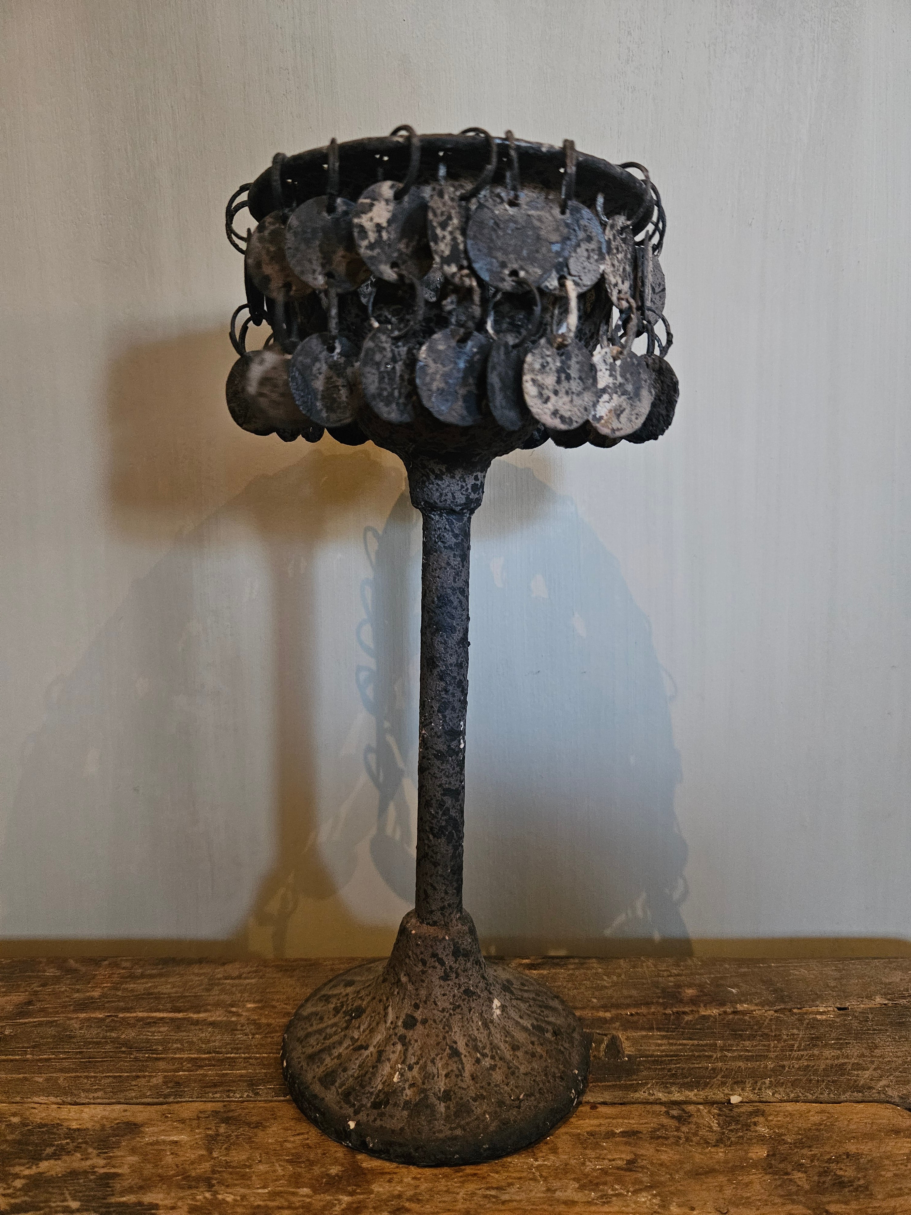 Muntkandelaar oud grijs
