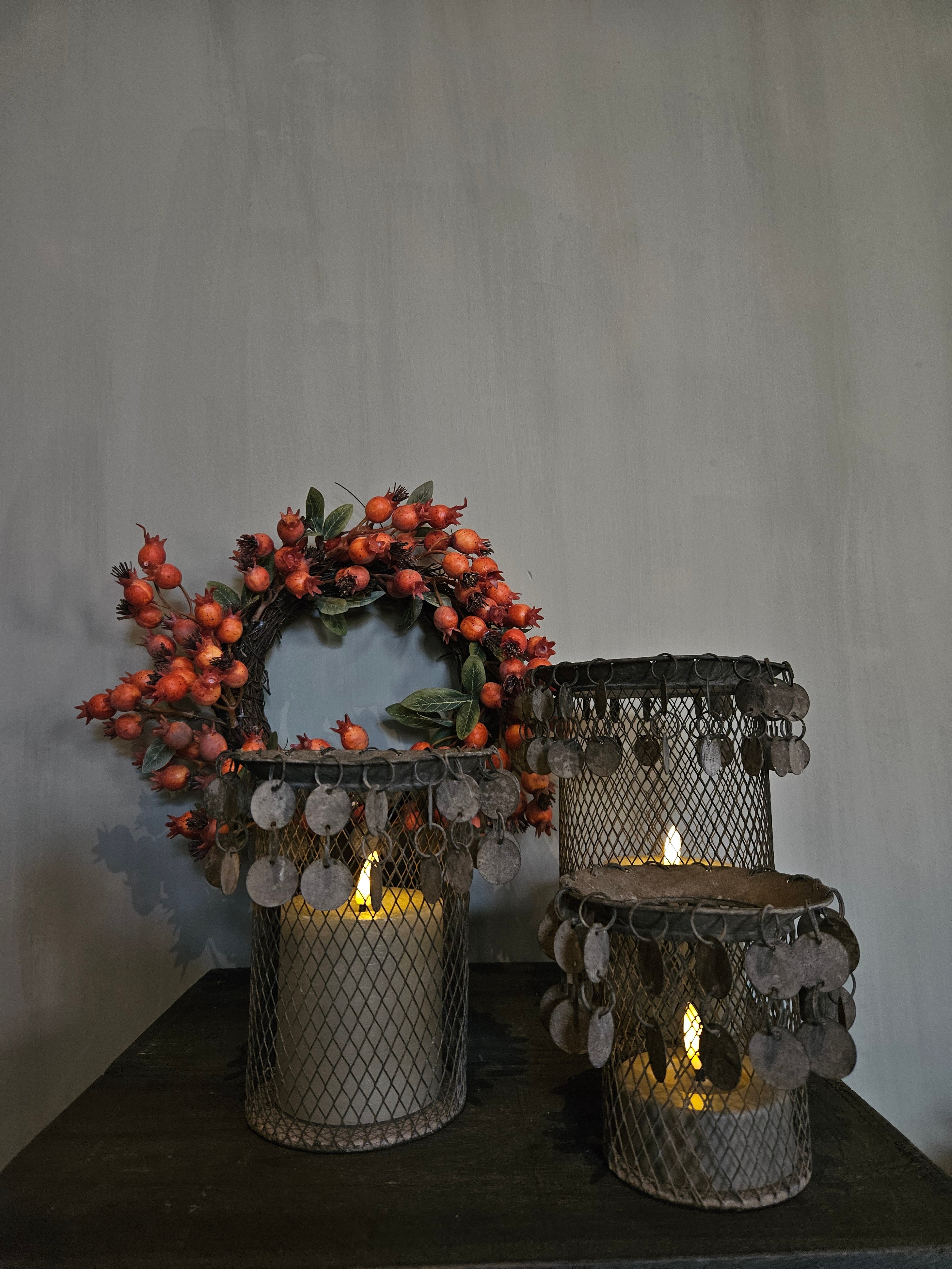 Metalen woonaccessoires landelijk interieur