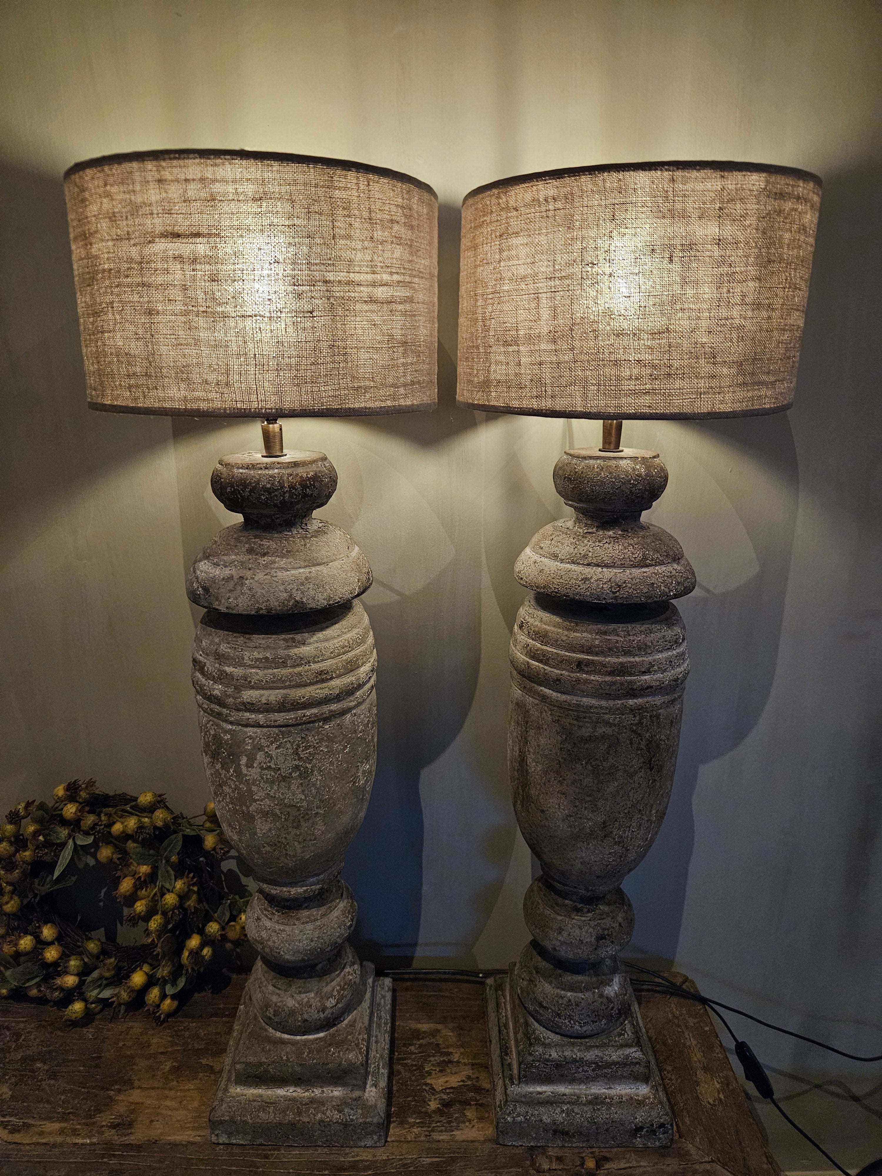Robuuste baluster lampenvoet