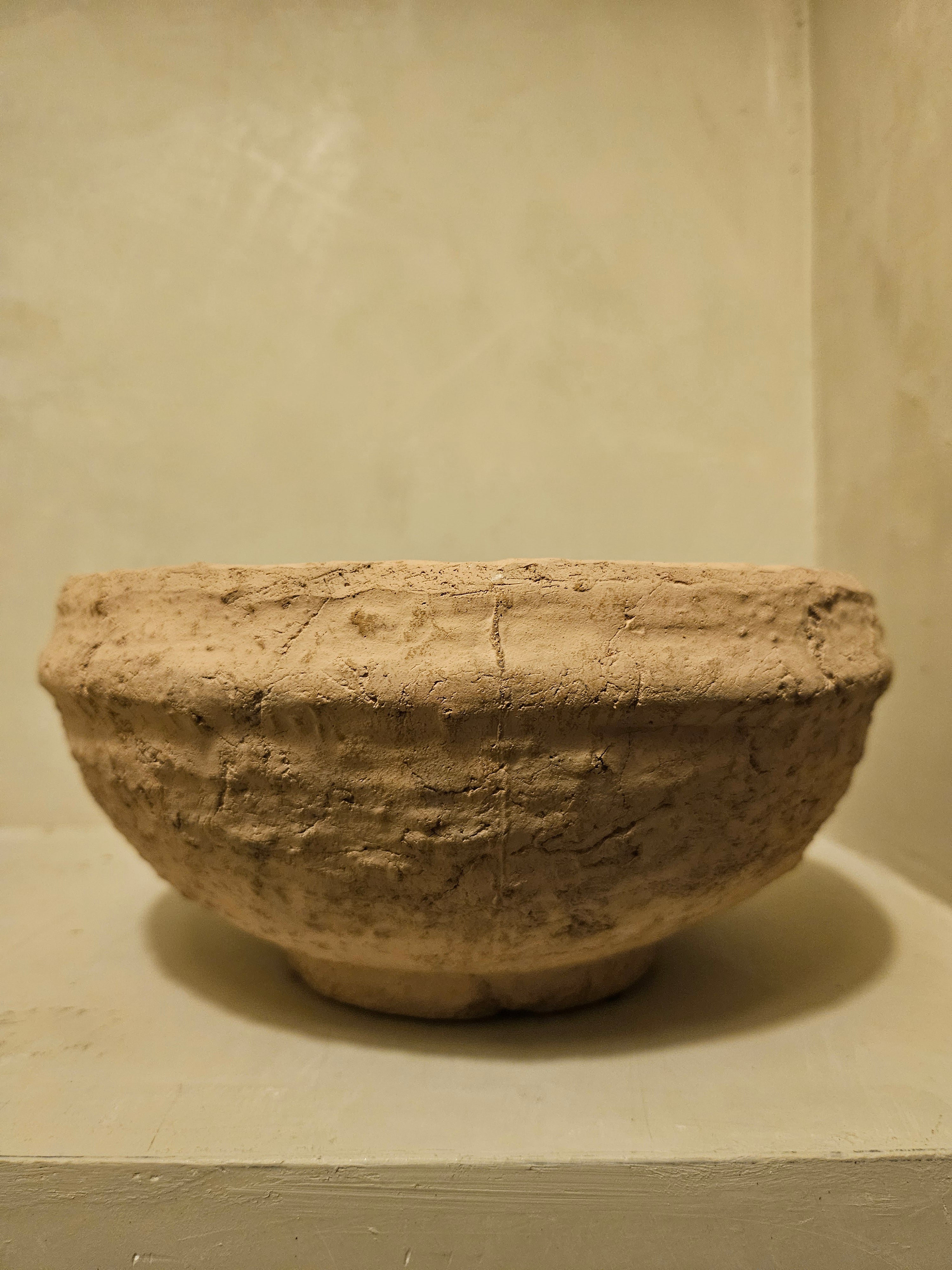 Keramiek schaal beige