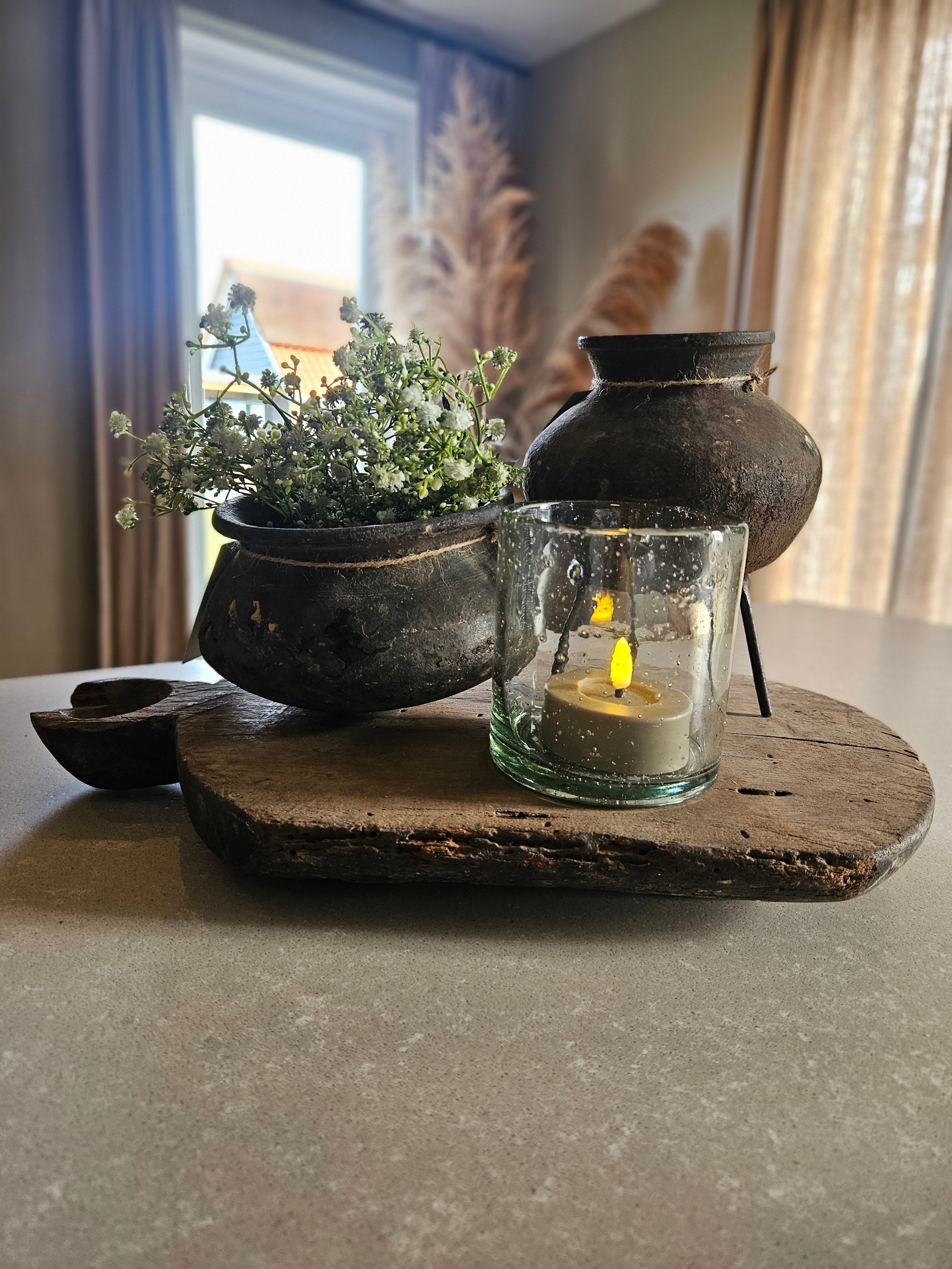 Houten Bajot (met handvat)